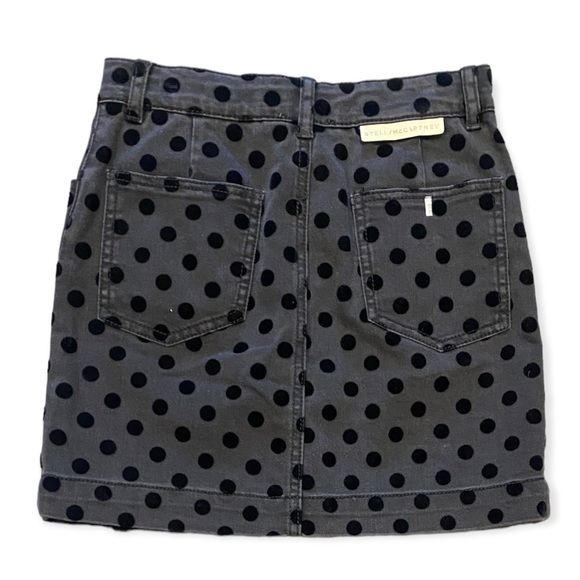 Stella McCartney Flock Dot Denim Skirt NWT - Picture 3 of 10